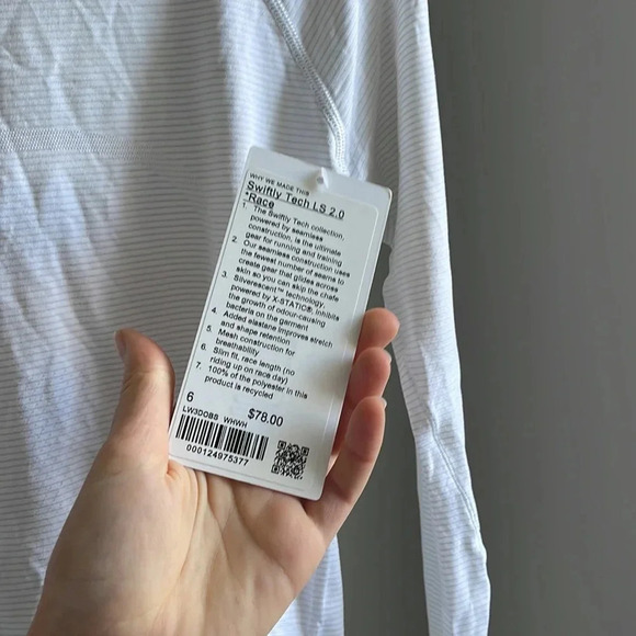 NWT Lululemon swiftly tech long sleeve size 6 - Picture 5 of 5